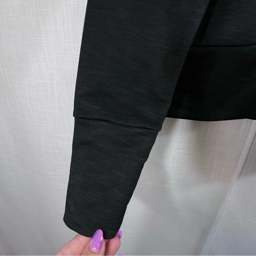 Nike Dri Fit Just Do It Training Hoodie Sweatshirt Size Small Heathered Black - Picture 6 of 11